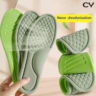 4PCS Soft Memory Foam Insoles for Shoes Men Women Deodorant Absorb-Sweat Massage Sport Insole Feet O