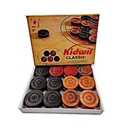 Kidwil Carrom Men Wood Carrom Coins Set