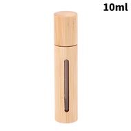 Bamboo Roll On Bottle 3/5/10ml Wood Roller Bottle Essential Oil Lip Gloss Refillable Tube Empty Jar