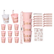 Pack of 24 Bridal Shot Glass Necklace Jga Cups and Bridal Bracelet Party Bachelor Party Supplies