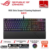 ASUS XA11 ROG Strix Scope II gaming keyboard with pre-lubed ROG NX Snow | Storm mechanical switches,