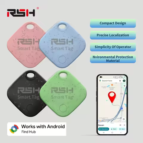 RSH Android GPS Tracker Work With Google's Find Hub Key Finder New Eco Smart Tag for Xiaomi Samsung