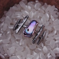 Starry starry night 珠母貝殼銀戒指