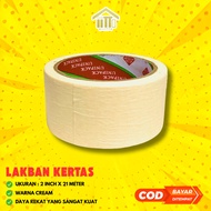 2 INCH X 21 METER PAPER TAPE 48 MM X 21 METER MASKING TAPE/ 2 INCH PAPER TAPE INSULATION DAIMARU QUA