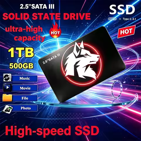 2.5 Inch SATA3 SSD 500GB 1TB 2TB 4TB Internal Solid State Drive, High Speed SATA III SSD Hard Disk f