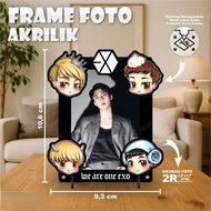 Acrylic Photo Frame - Minimalist & Modern 2R Frame 2mm Thick - Unique Table Display R Stock