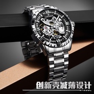 表 LOUIE JUELEN Automatic Hollow Mechanical Watch Men's Business Waterproof Luminous Watch