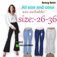 🔥Seluar Jean's Bootcut/flare🔥Ladies Bootcut jeans Stretchable Denim_Women Bootcut Jeans_Bootcut pant