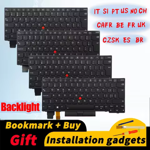 Suitable for Lenovo ThinkPad X280/A285/X390/X395/L13 Gen1 backlit keyboard BE BR CAFR CH CZSK ES FR 