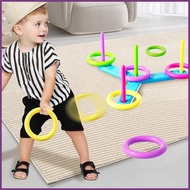 Yard Toss Game Parent-Child PE Toss Game Round Ring Sports Throw Ring Game Set Parent-child Toss Gam