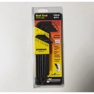 BONDHUS 12PCS BALL END POINT ALLEN-KEY (10936-BLX12) @NEW STOCK