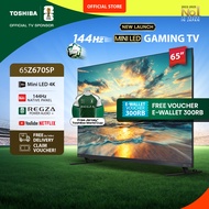 [AI 4K Mini LED TV] Toshiba 65" 4K UHD AI Smart TV - Dolby Vision IQ Dolby Atmos HDR10+ AMD Freesync