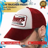 MuLkI - STYLE PRIA - BINTANG 5 - Ekspressikan Diri dengan Gaya Khas Barat: Topi Trucker Jaring Mesh 