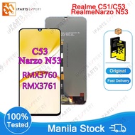 IPARTSEXPERT High Quality LCD For Realme C51/C53 Narzo N53 LCD Screen Digitizer Assembly Repair