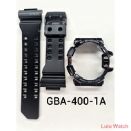 leather watch Aksesori ┋CASIO G-SHOCK BAND AND BEZEL GA400 GBA400 100% ORIGINAL