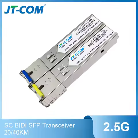 1Pair 2.5G SC SFP Module Gigabit DDM BIDI 2.5G fiber tranceiver sfp module Compatible with Mikrotik 