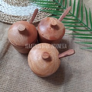 MAHOGANY WOOD SPICE CONTAINER/ Salt container/ spice container / spice container / Spice container W