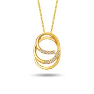 SK Jewellery Infinite Harmony Diamond 916 Gold Pendant