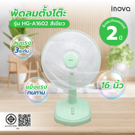 Meymey_Mall INOVA พัดลมตั้งโต๊ะ 16 นิ้ว รุ่นHG-A1602 สีเขียว ถูกจริง
