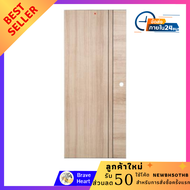 ประตูเดี่ยว ประตูโพลีไวนิล ลามิเนต KING P4 80x200 ซม. สี WHITE OAK ประตูลูกฟัก ประตูห้องนอน ประตูห้อ