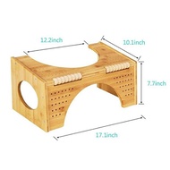 Bamboo Children's Toilet Stool Bathroom Footstool Simple Adult Toilet Foot Stool Foot Massage Stool