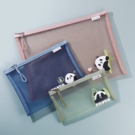 透明文件袋 A4 KIDT Fail Organizer Pelajar Beg Fail Jaring Zip Buku A5 B6 Kertas Ujian Beg Pena Bernafas B