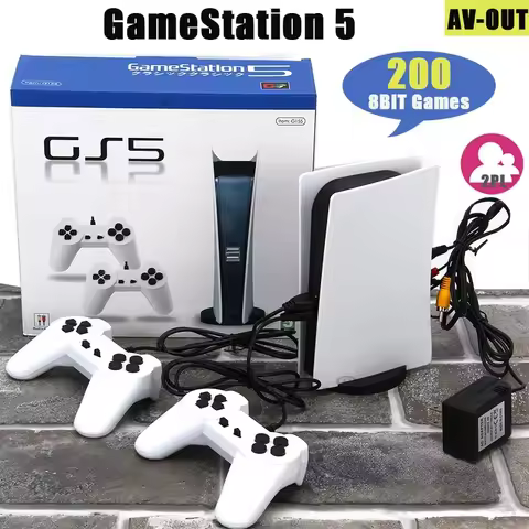 Dropshipping GS5 8 Bit Retro Handheld Game Console USB Wired 200 Classic Games AV Output TV Gaming P