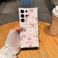 Flower Girly 2025 S25ultra Phone Case comparable for Samsung A04 A05 A13 Shockproof Casing A14 A15 A