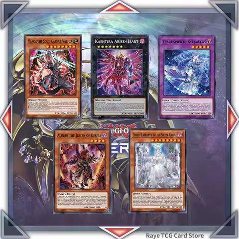 Yugioh Popular DIY Card Deck Dragon Link Tearlaments Mannadium Vanquish Soul Kashtira Not Original M