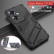เคสฝาหลังแบบแข็งสำหรับ OPPO Reno 12 11Pro 11F 11 Pro 11 F OPPO Reno F11 Reno11f 11F 2024เคสโทรศัพท์กันกระแทก3D มีที่ยึดเพื่อป้องกันขาตั้งยึด