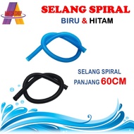 60cm Long Aquarium Filter Spiral Hose Fish Tank Filter