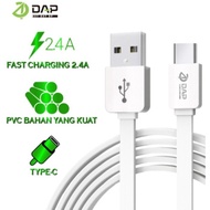 DT100 Data Cable Type C FLAT 100cm Fast Charging 2.4 Amphere