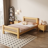 Single Rice Bed 1.5 Solid Wood Bed Children's Bed 1.8 Vertical Strip Windsor Double Bed 11.2m Bedroo