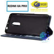 Promo Flip Cover XIAOMI REDMI 8A PRO Leather Wallet Casing hp Flip