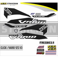 CLICK V3  125 / VARIO V3 HONEY COMB DECALS