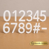 3D Printed House Number PLA Numbers & Symbols (0–9, , -)