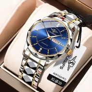 Swiss Genuine Brand Men's Watch New Non-Automatic Mechanical Watch Business Waterproof Luminous Double Calendar High-End Men's Watch