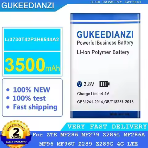 Wifi Router Battery Li3730T42P3H6544A2 3500mAh For Zte MF286 MF279 Z289L MF286A MF96 MF96U Z289 Z289