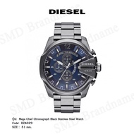Diesel Mega Chief Chronograph Black Stainless Steel Watch Code: DZ4329