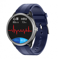 Others - M10藍牙通話智慧手錶心電體溫血氧血壓心率監測運動手環（TPU-銀藍）