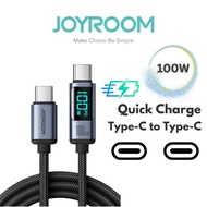 JOYROOM 100W PD Cable Type c Fast Charging 6A Cable Type c cable android Laptop kabel charger type c