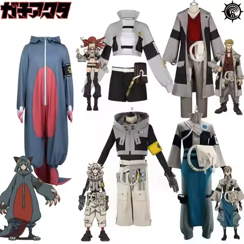 GACHIAKUTA Rudo Cosplay Costume Enjin Zanka Gita Riyo Anime Game Outfit Full Set for Women Halloween