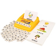 BOHS Spanish Literacy Wiz Spelling Game - Espanol Lower Case 60 Flash Cards - Preschool Language Lea