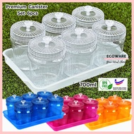 ECOWARE 6pcs Set Bekas Kuih Raya Set / Cookies Container Set / Bekas Kuih Raya / Balang Kuih Raya / 