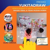 YUKITADRAW - Poster Mewarnai Raksasa Giant Coloring Sheet Jumbo Berbagai Tema Lengkap