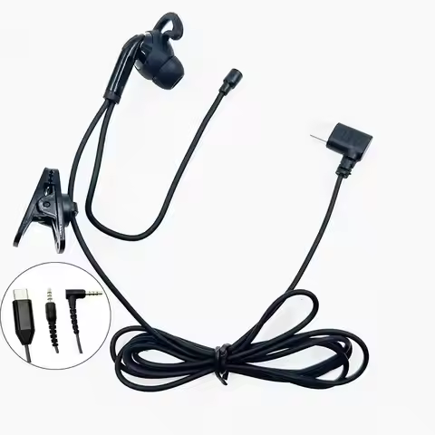 1Pcs Soccer Referee Communication Single Ear Hanging Headset Football Judger Arbitro Earpiece For V6