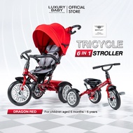Clearance Sale! 80% | รถเข็นเด็ก&จักรยานสามล้อ | Bentley Tri Cycle 6 in 1 Stroller Trike  [Dragon Re