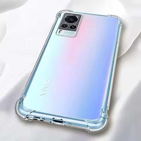 Transparent Shockproof Silicone Case For VIVO V30 V29 Lite V29E V27 V25 V25E V23 V23E V21 V21E V20 S