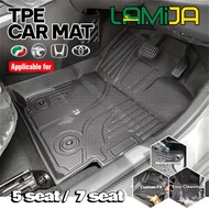 LAMIJA TPE Karpet Kereta Aruz Ativa Axia Bezza Alza Myvi Viva Saga Traz Gen2 Persona x50 s70 Iriz Ex