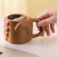 Creative Fist Bump Ceramic Mug. Hand Design Ceramic Mug